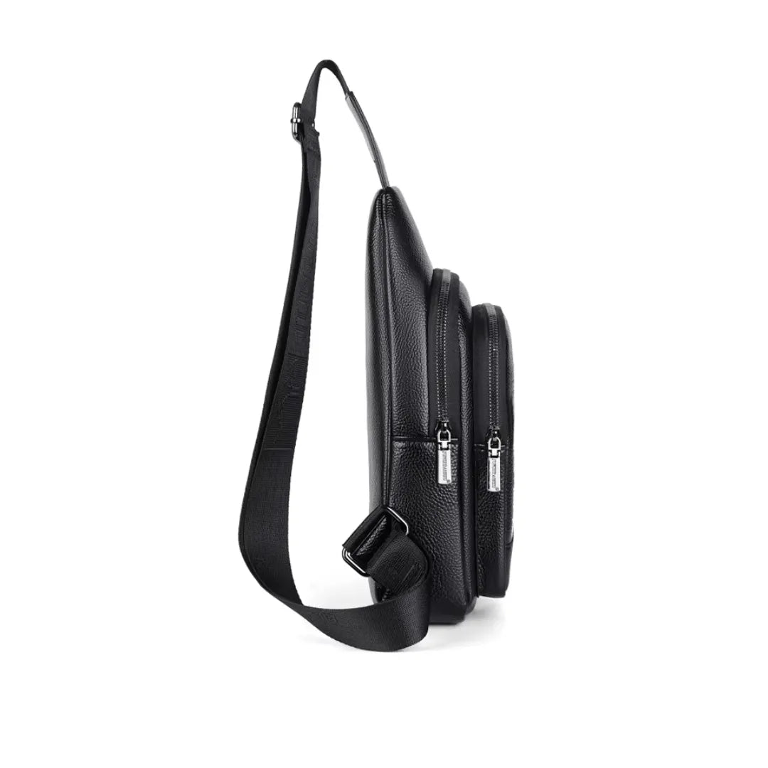 Bag Masculina Casual de Couro Genuíno Italiano