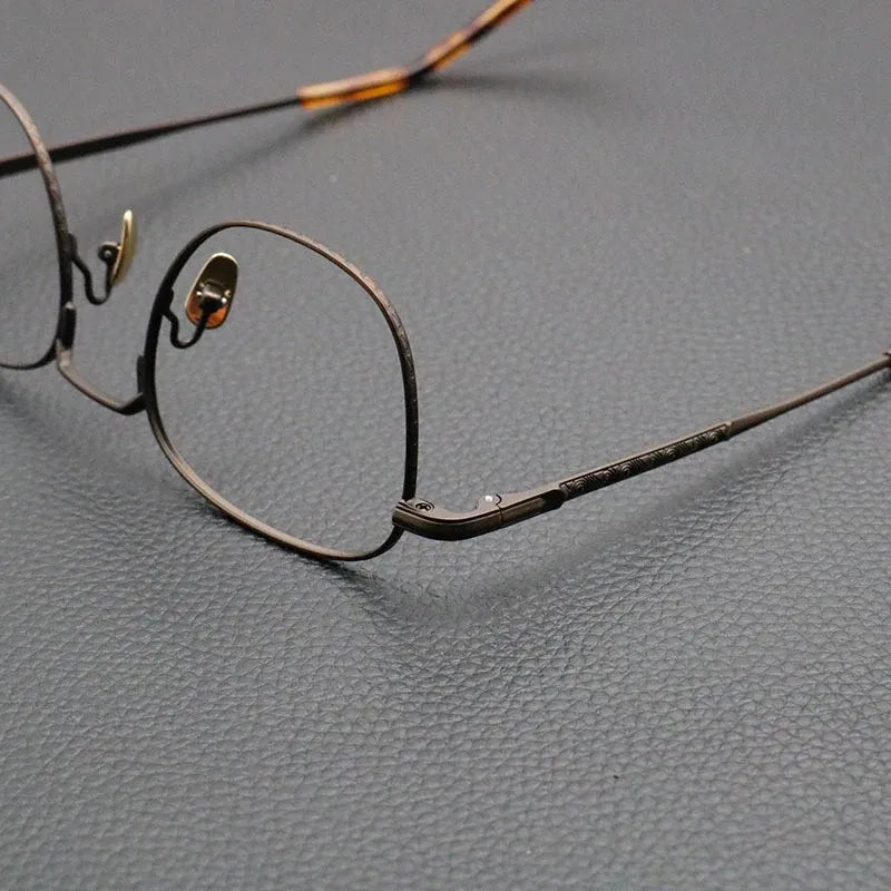 Armação de Óculos Unissex Vintage Titanium