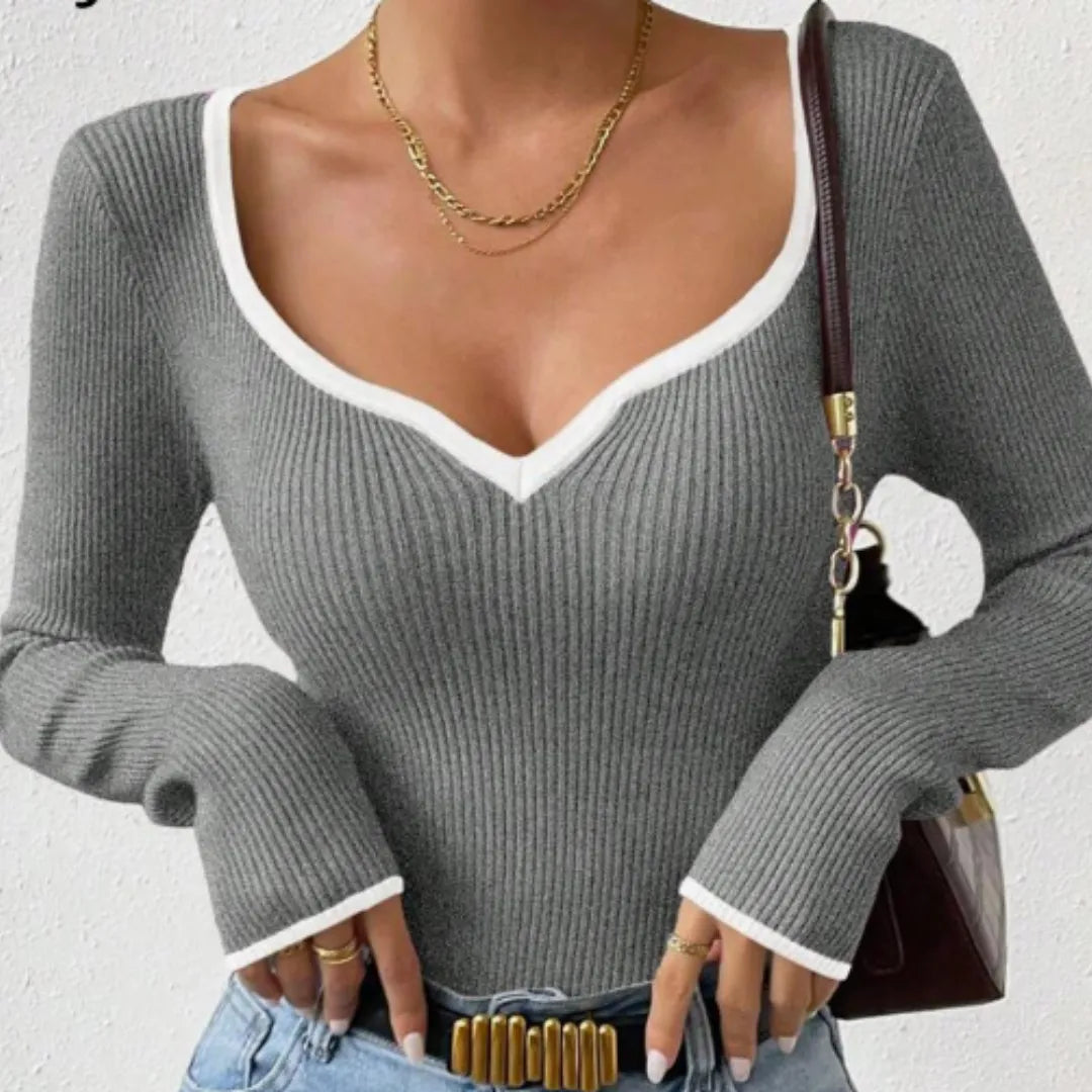 sueter feminino listrado, sueter manga longa, sueter casual colorido, sueter feminino outono, sueter feminino confortável, roupa feminina inverno