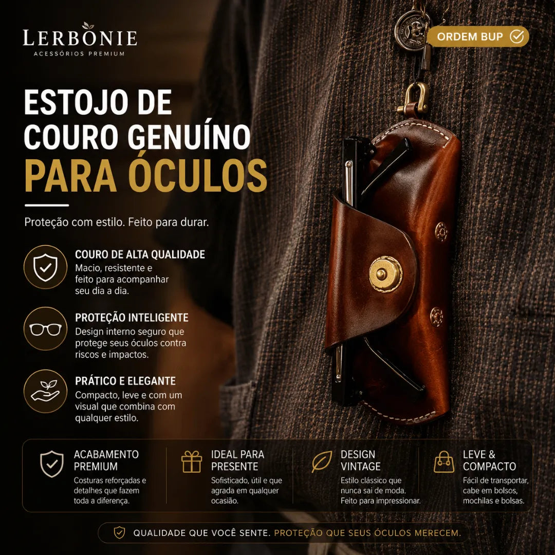 Estojo de Couro Premium