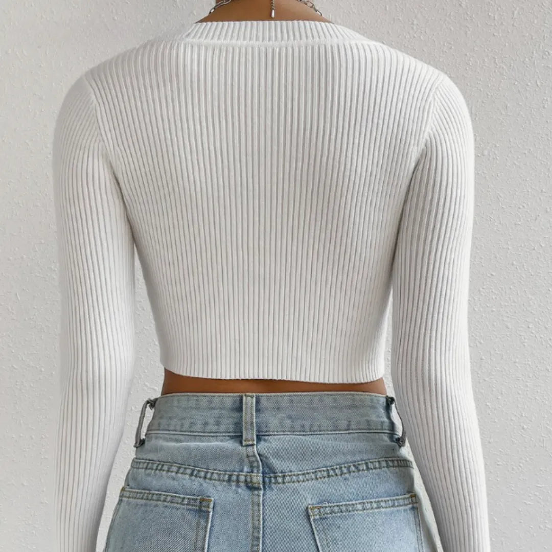 sueter feminino decote quadrado, sueter manga longa, sueter feminino casual, sueter minimalista, sueter feminino inverno, blusa feminina elegante
