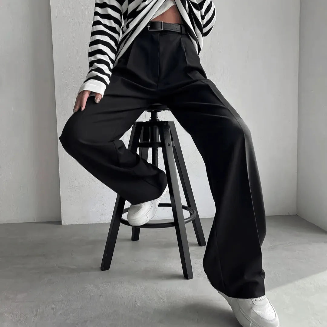 Calça Feminina Reta de Alfaiataria – Casual Chic para Escritório ou Passeio