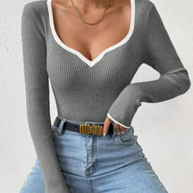 sueter feminino listrado, sueter manga longa, sueter casual colorido, sueter feminino outono, sueter feminino confortável, roupa feminina inverno