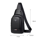 Bag Masculina Casual de Couro Genuíno Italiano
