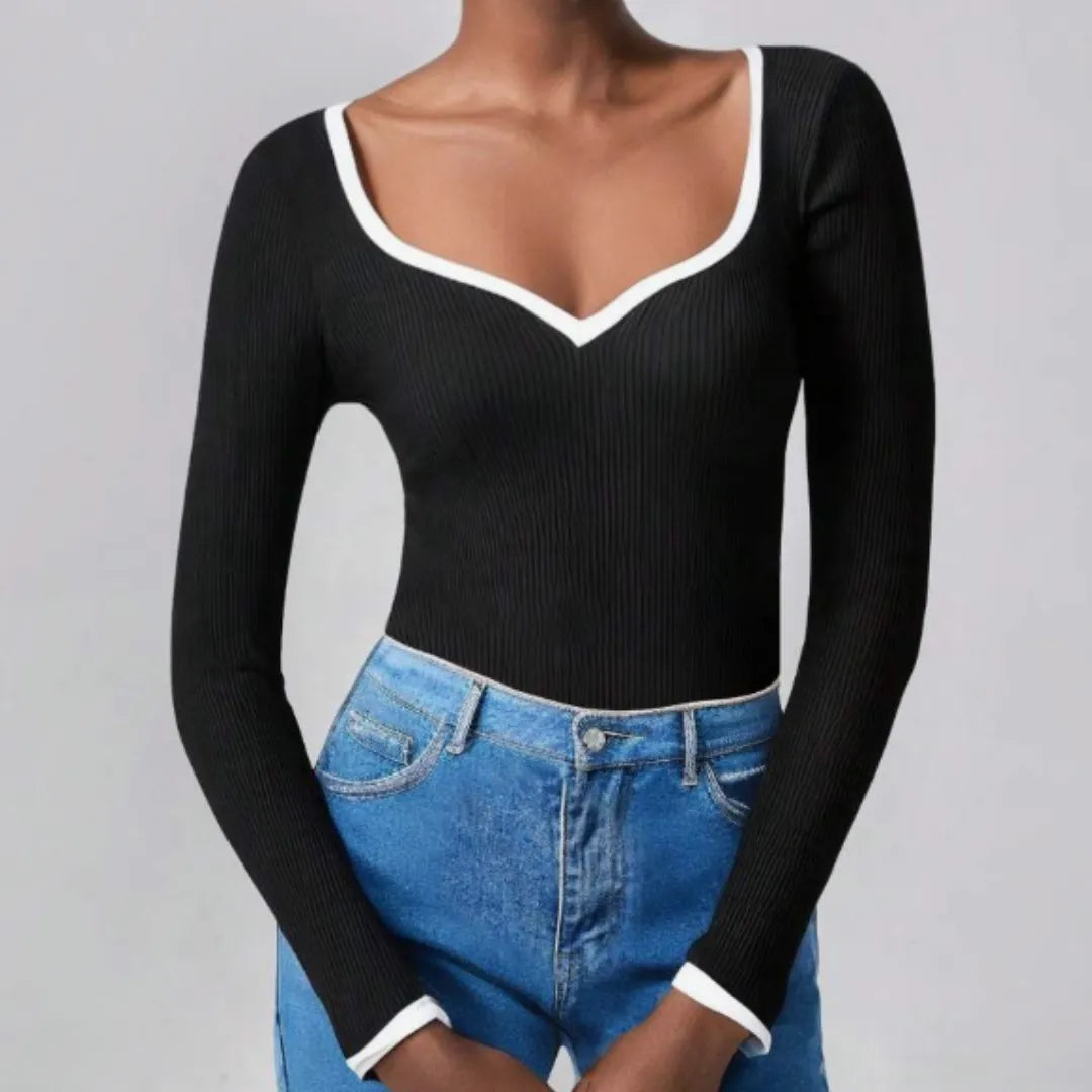 sueter feminino listrado, sueter manga longa, sueter casual colorido, sueter feminino outono, sueter feminino confortável, roupa feminina inverno