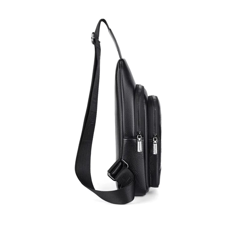 Bag Masculina Casual de Couro Genuíno Italiano