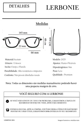 Armação de Óculos Unissex Falcon
