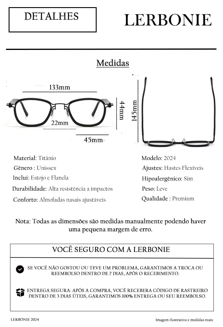 Óculos de Grau Nauros + Clip On Solar Grátis