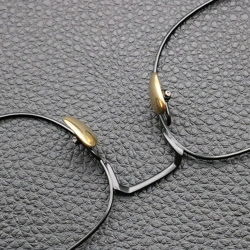 Armação de Óculos Unissex Vintage Titanium