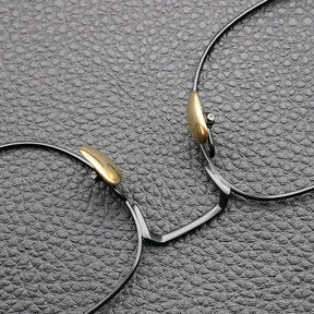 Armação de Óculos Unissex Vintage Titanium