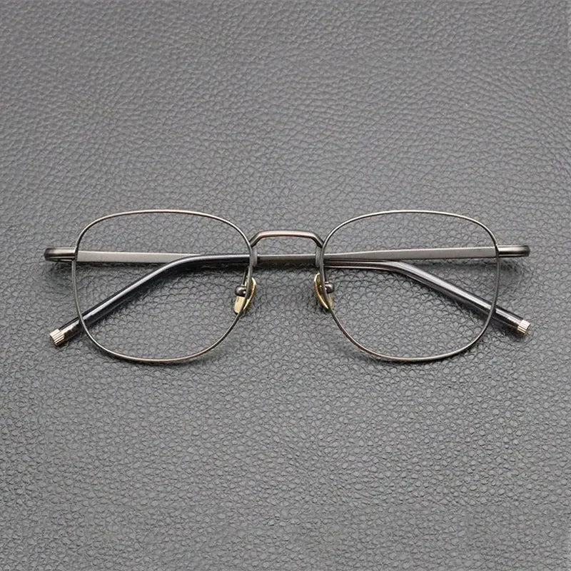 Armação de Óculos Unissex Vintage Titanium