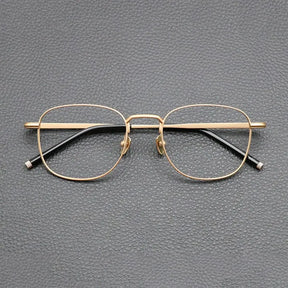 Armação de Óculos Unissex Vintage Titanium