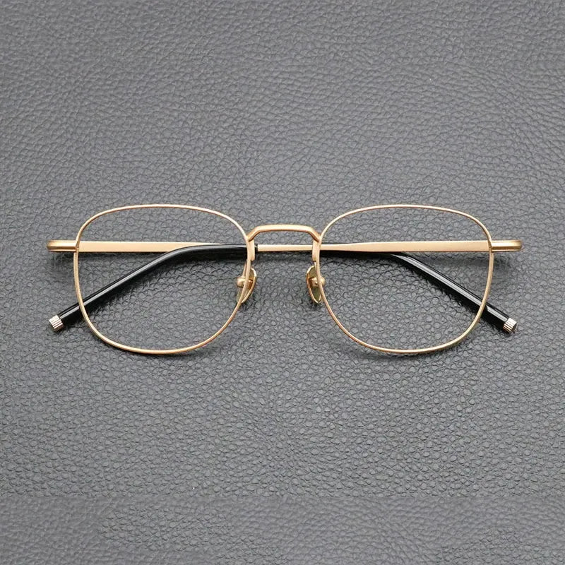 Armação de Óculos Unissex Vintage Titanium